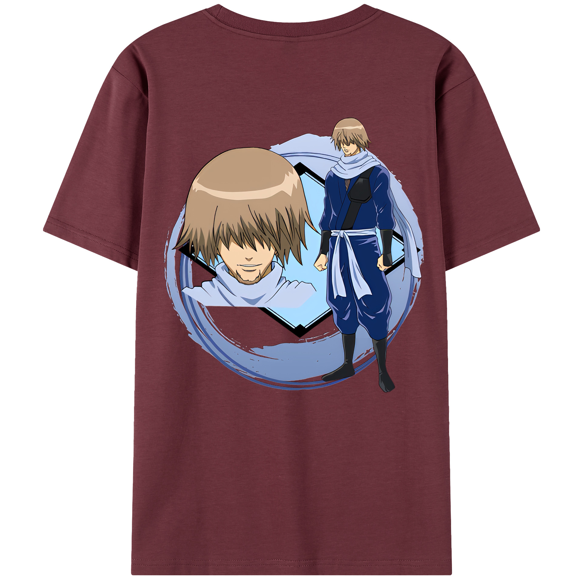 （画像用） ぎんたま 坂田銀時（さかたぎんとき） 神楽 志村新八（しむら しんぱち） GINTAMA Sakata Gintoki Kagura Shimura Shinpachi 綿100％半袖Tシャツ（背面プリント）